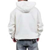 خرید هودی پنبه سه نخ سفید مدل پگادور | هودی وارداتی با کیفیت دوخت ایران