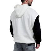 هودی وست سه نخ سفید طرح ساده