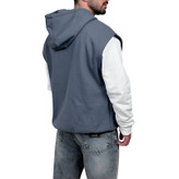 هودی وست سه نخ طوسی طرح ساده | وست هودی ساده طوسی