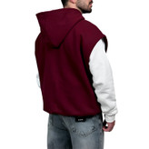 هودی وست سه نخ جگری طرح ساده | وست در وایت رز