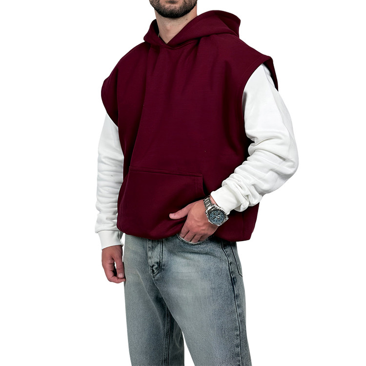 هودی وست سه نخ جگری طرح ساده