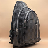 بادی بگ چرم مشکی مدل شطرنچی | خرید بادی بگ در اردبیل