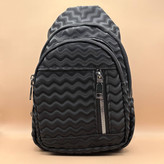 بادی بگ چرم مشکی طرح موج دار