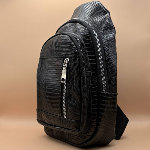 بادی بگ چرم مشکی طرح موج دار