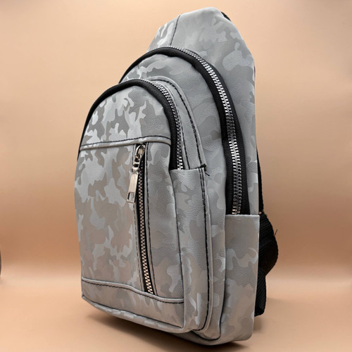 بادی بگ چرم سفید طرح ساده | خرید بادی بگ طوسی