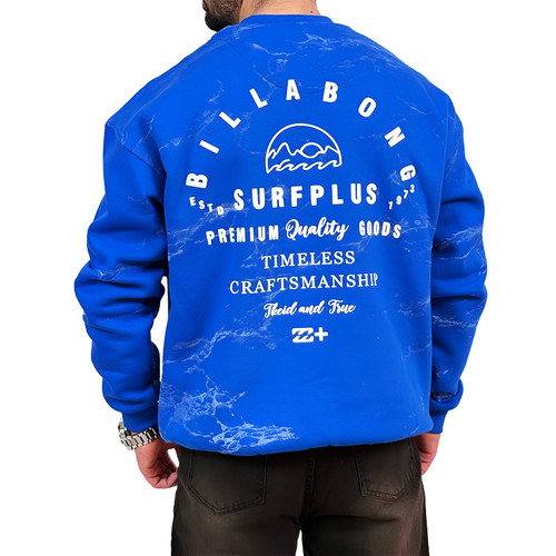 دورس مردانه آبی سه نخ طرح چاپ برجسته