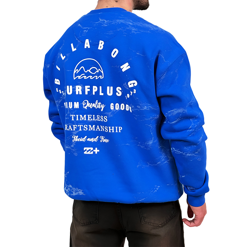 دورس مردانه آبی سه نخ طرح چاپ برجسته