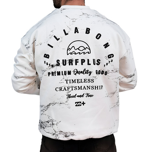 دورس مردانه سفید سه نخ طرح چاپ برجسته