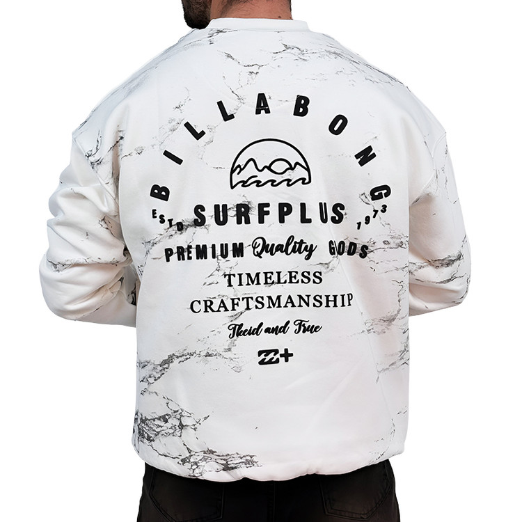 دورس مردانه سفید سه نخ طرح چاپ برجسته