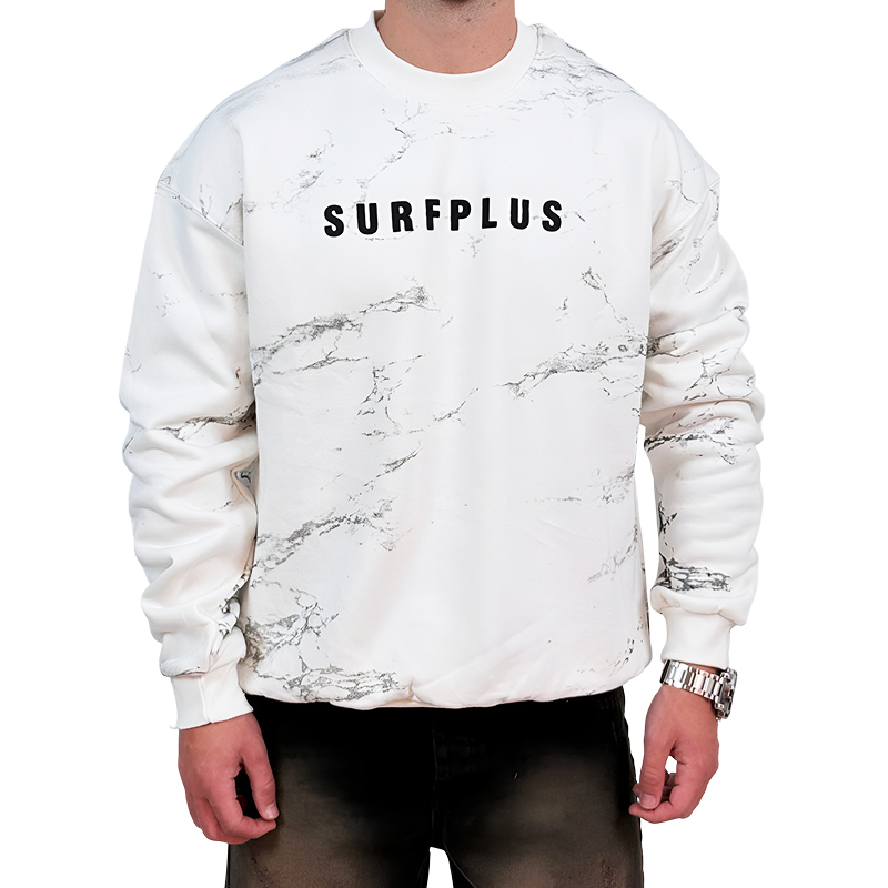 دورس مردانه سفید سه نخ طرح چاپ برجسته