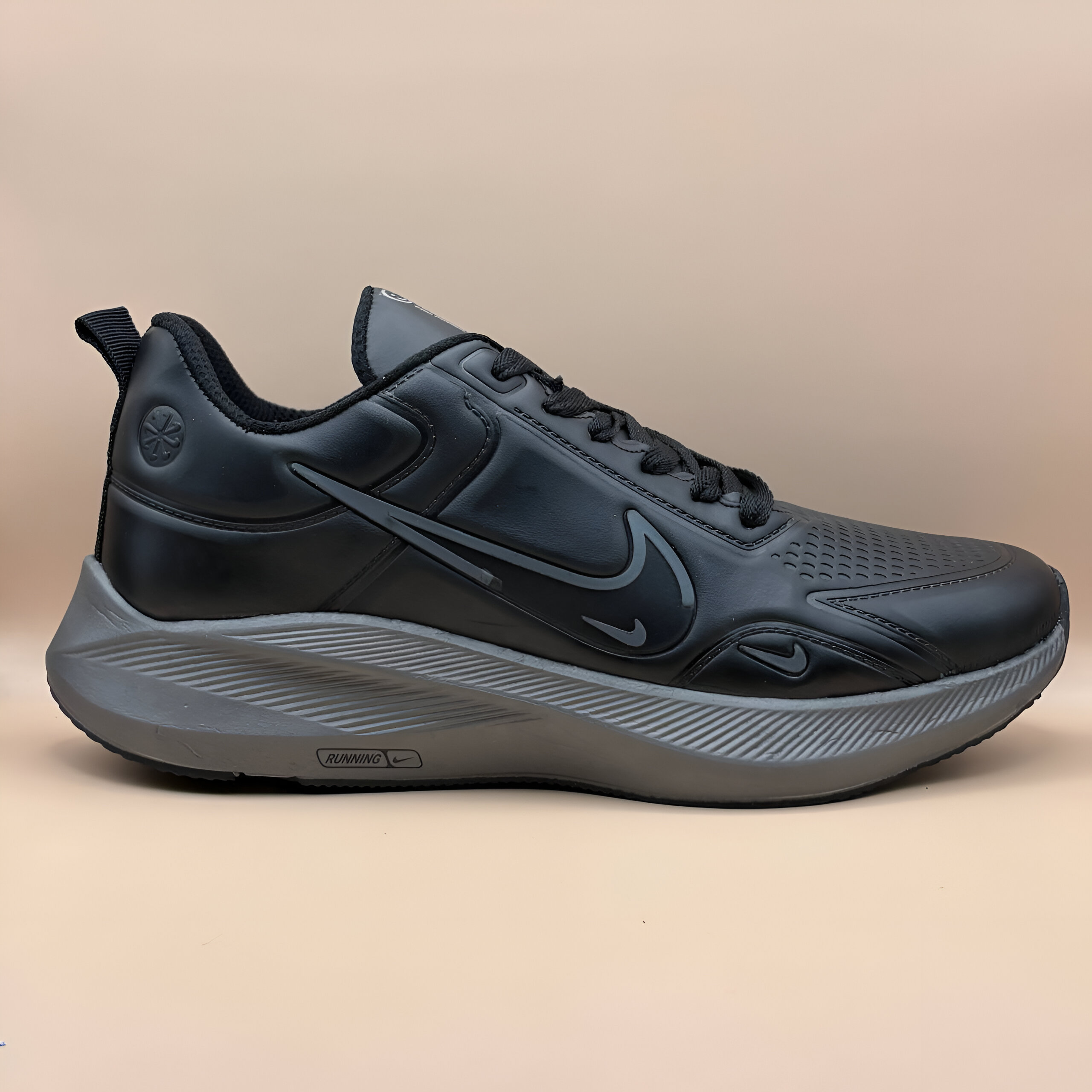 کتانی مردانه لژ دار مکشی براق مدل نایکی رانینگ