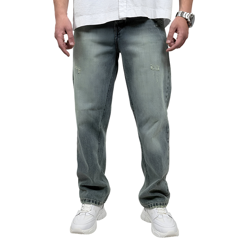 شلوار جین بگ مردانه  مدل شسته