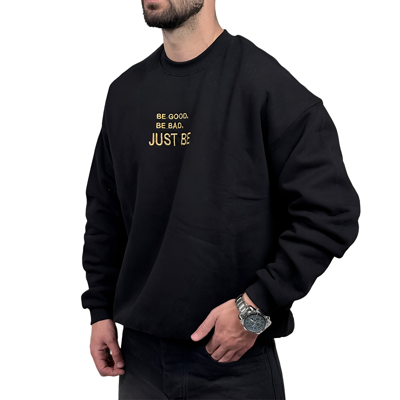 دورس مردانه مشکی سه نخ طرح JUST BE