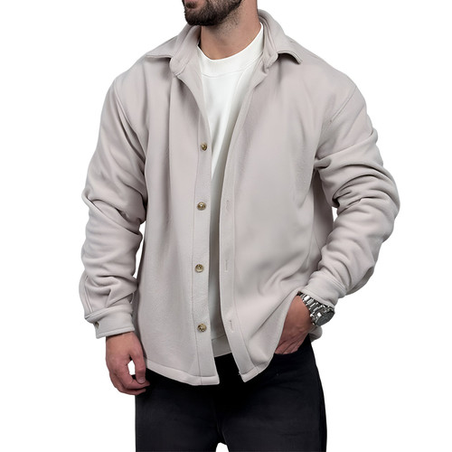 پیراهن مردانه کتی سفید مدل ساده