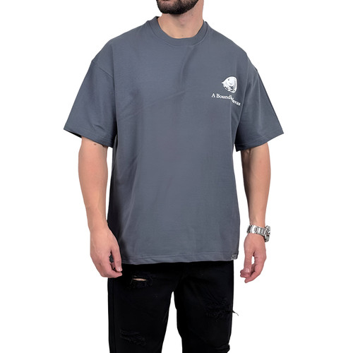 تیشرت آستین کوتاه مردانه طوسی مدل 1931