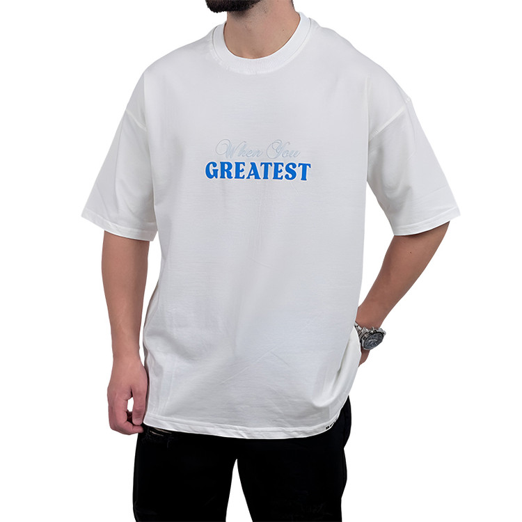 تیشرت آستین کوتاه مردانه سفید مدل FROM