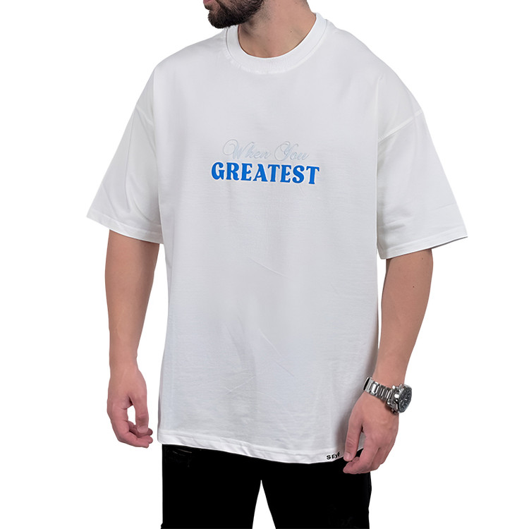 تیشرت آستین کوتاه مردانه سفید مدل FROM