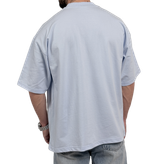 تیشرت ساده آستین کوتاه مردانه آبی مدل پنبه دونخ-1