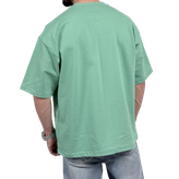 تیشرت ساده آستین کوتاه مردانه سبز کمرنگ مدل پنبه دونخ