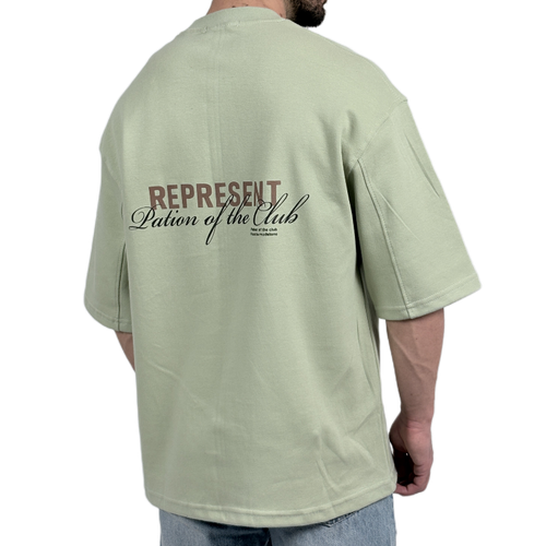تیشرت مردانه گرم بالا سبز مدل REPRESENT