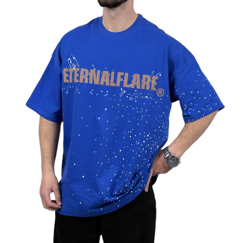 تیشرت آستین کوتاه مردانه آبی دونخ مدل ETERNALFLARE
