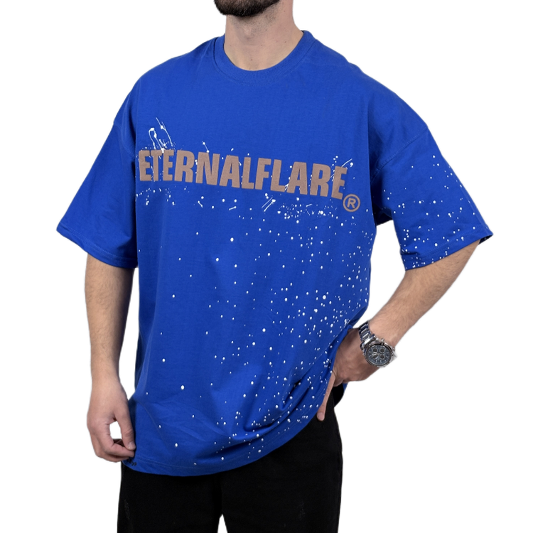 تیشرت آستین کوتاه مردانه آبی دونخ مدل ETERNALFLARE