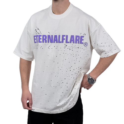 تیشرت آستین کوتاه مردانه سفید دونخ مدل ETERNALFLARE