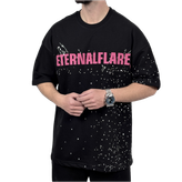 تیشرت آستین کوتاه مردانه مشکی دونخ مدل ETERNALFLARE