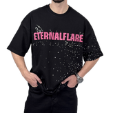 تیشرت آستین کوتاه مردانه مشکی دونخ مدل ETERNALFLARE