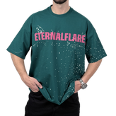 تیشرت آستین کوتاه مردانه سبز دونخ مدل ETERNALFLARE