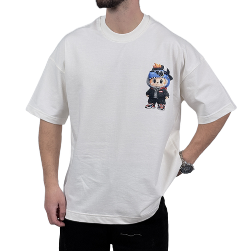 تیشرت آستین کوتاه مردانه سفید دونخ مدل مینیمال