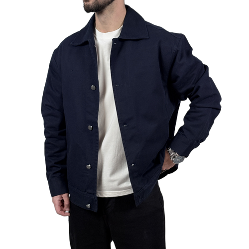 جکت مردانه سرمه ای مدل ساده