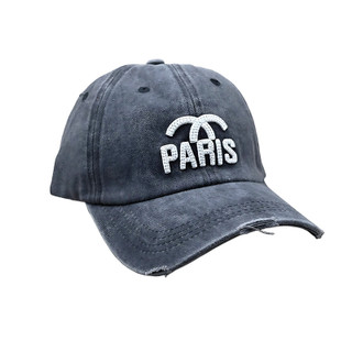 کلاه کپ جین طوسی بیسبالی مدل PARIS