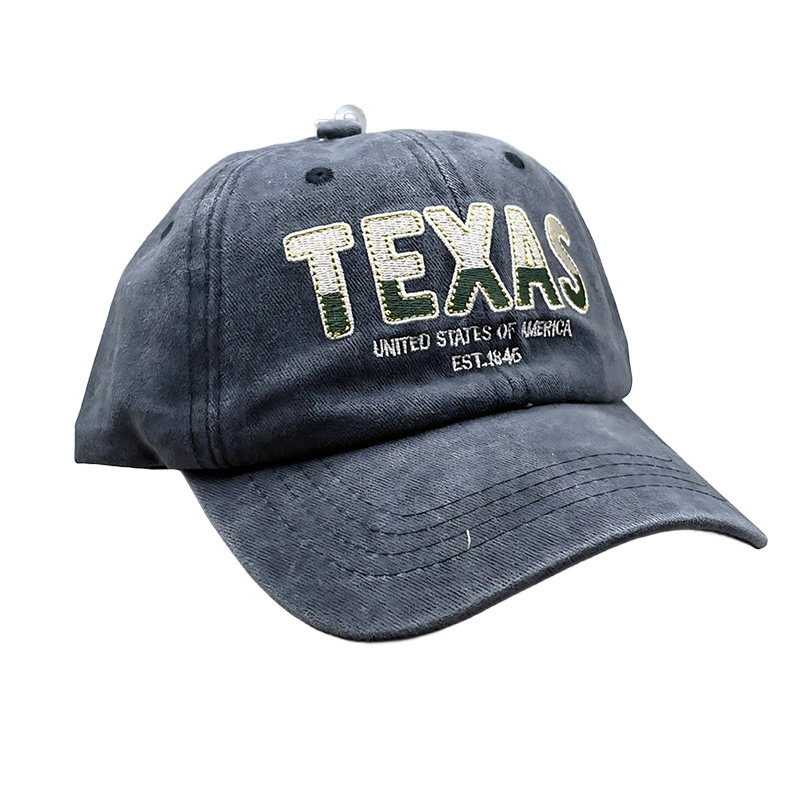 کلاه کپ جین طوسی بیسبالی مدل TEXAS