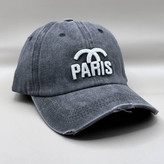 کلاه کپ جین طوسی بیسبالی مدل PARIS
