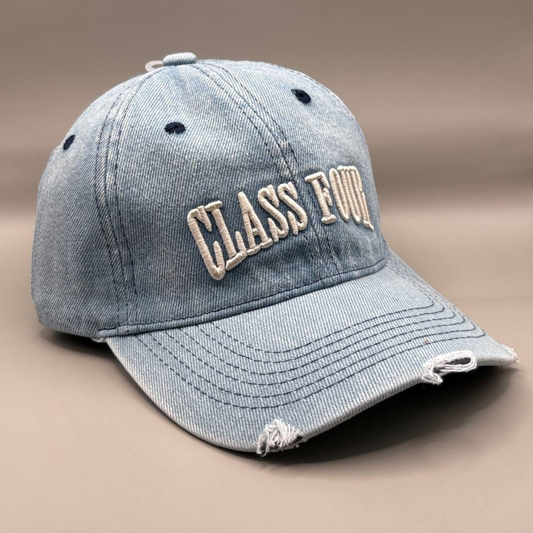 کلاه کپ جین طوسی بیسبالی مدل CLASS