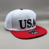 کلاه کپ سفید بک فیت مدل USA