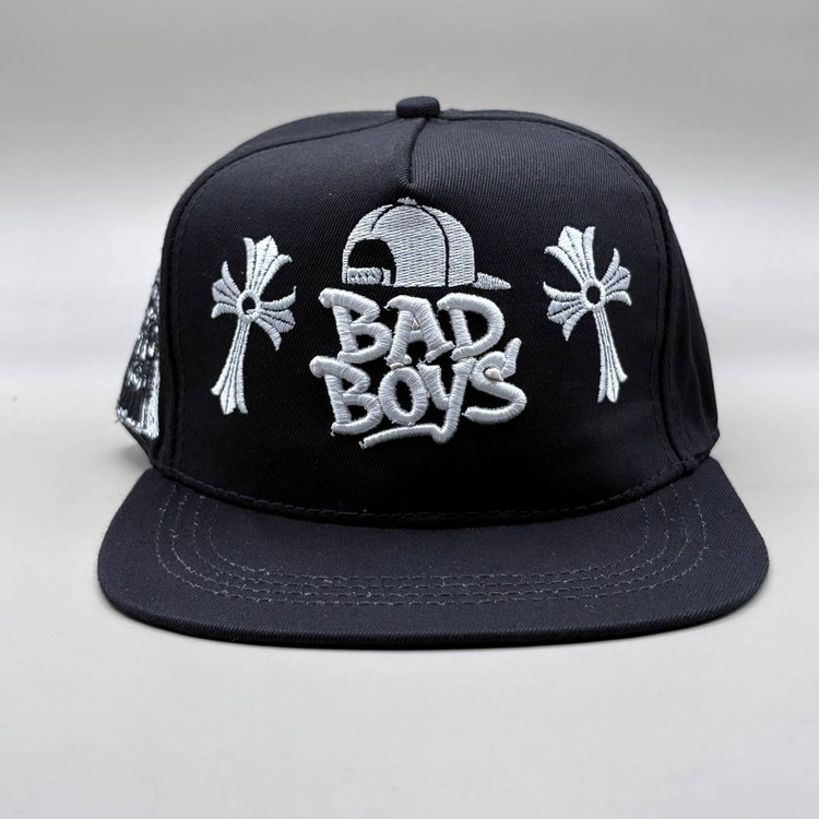 کلاه کپ مشکی بک فیت مدل BADBOYS