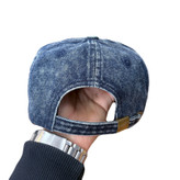 کلاه کپ بیسبالی آبی جین مدل cc