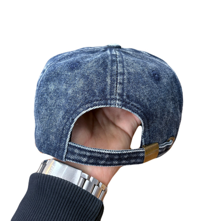 کلاه کپ بیسبالی آبی جین مدل cc