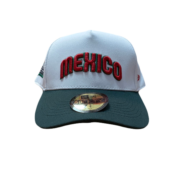 کلاه بک فیت بیسبالی سفید طرح MEXICO