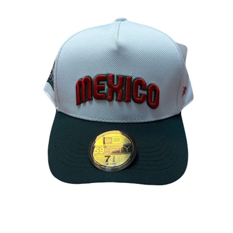 کلاه بک فیت بیسبالی سفید طرح MEXICO